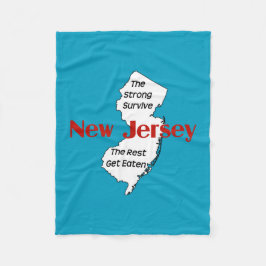 New Jersey - Das starke Überleben Personalisiert Fleecedecke