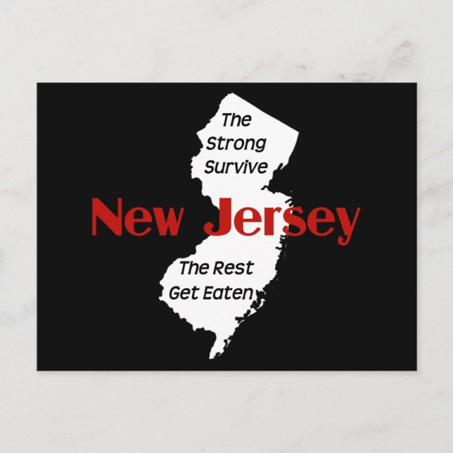 New Jersey: Die Starken überleben; die Erholung wi Postkarte (Vorderseite)