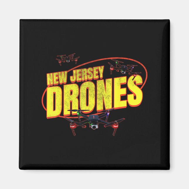 New Jersey Drones Funny Mystery Drones In New Jers Magnet (Vorne)