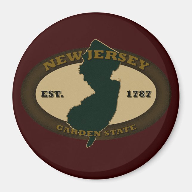 New Jersey Est. 1787 Magnet (Vorne)