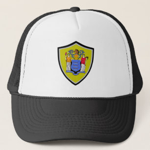 New Jersey Fahne LKW-Hut Truckerkappe
