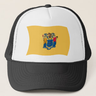 New Jersey Flag Hat Truckerkappe