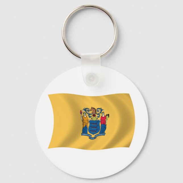 New Jersey Flag Schlüsselanhänger (Vorderseite)