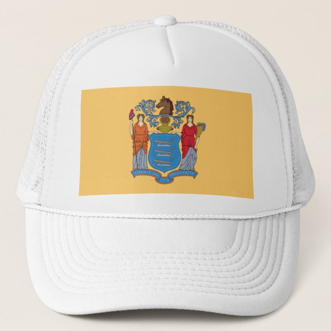 NEW JERSEY FLAG TRUCKERKAPPE (Vorderseite)
