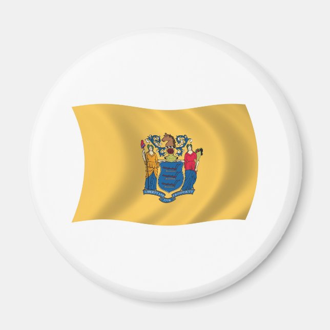 New Jersey Flaggenmagnet Magnet (Vorne)
