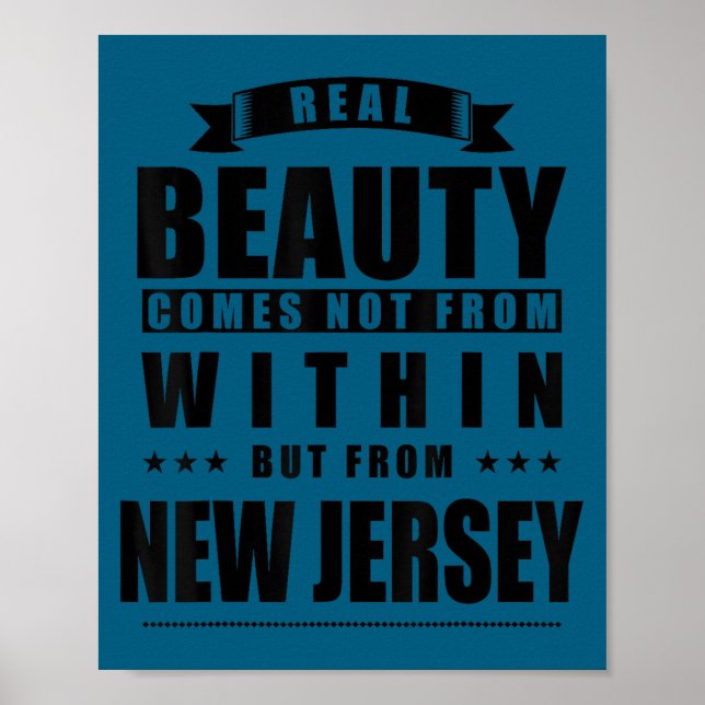 New Jersey - Funny D City Gift  Poster (Vorne)