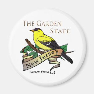 New Jersey Garden Staat Golden Finale Magnet