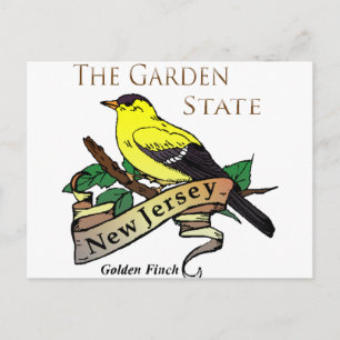 New Jersey Garden Staat Golden Finale Postkarte