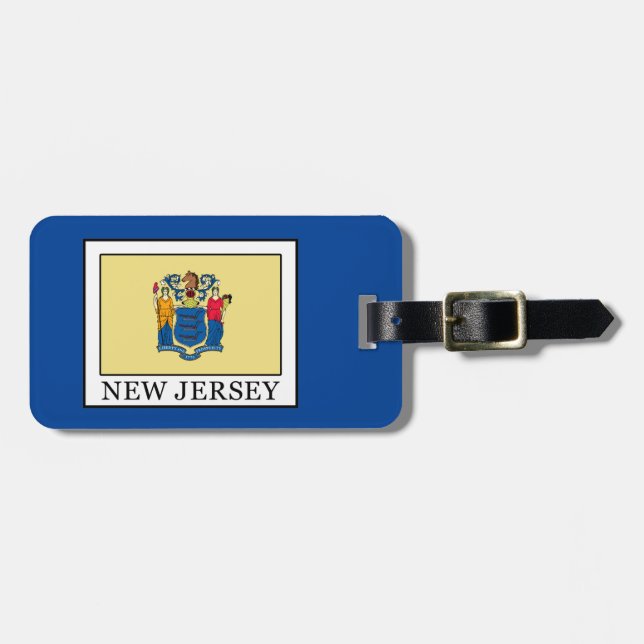 New Jersey Gepäckanhänger (Vorderseite horizontal)