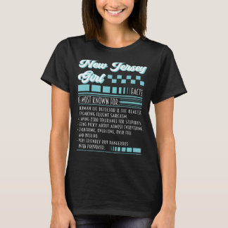 New Jersey Girl Dress Human Lie Detector Nutrition T-Shirt