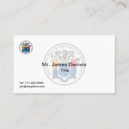 New Jersey Great Siegel Visitenkarte