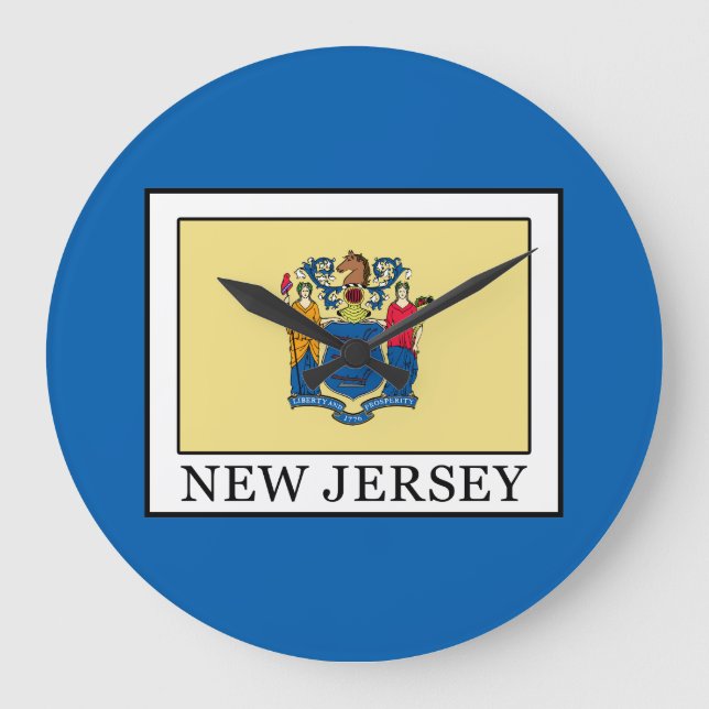 New Jersey Große Wanduhr (Vorderseite)
