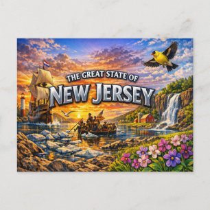 New Jersey Grußpostkarte Postkarte