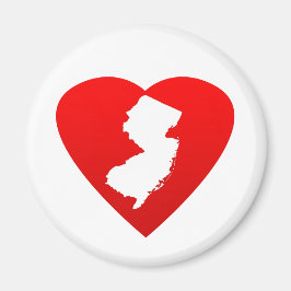 New Jersey Heart Magnet
