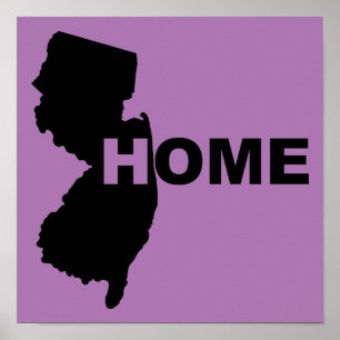 New-Jersey-Heimat-Weg-von-State-Poster-Schild Poster