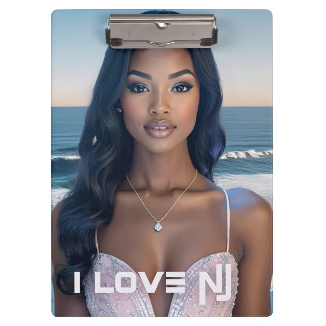 NEW JERSEY - ICH LIEBE NJ KLEMMBRETT (Vorderseite)