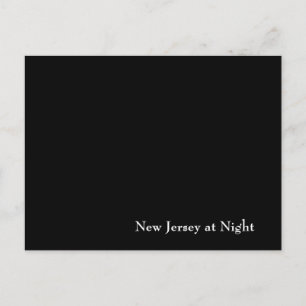 New Jersey in der Nacht Postkarte