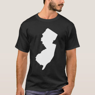 New Jersey in Weiß und Schwarz T-Shirt