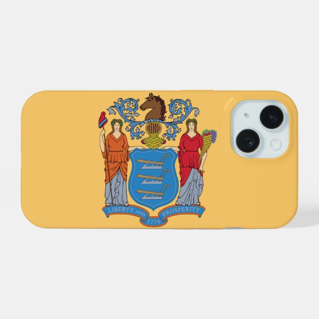 New Jersey iPhone 15 Hülle (Rückseite (Horizontal))