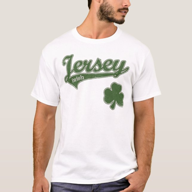 New-Jersey irisches Kleeblattt-shirt T-Shirt (Vorderseite)