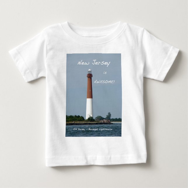 New Jersey ist Phantastisch - Barnegat Lighthouse Baby T-shirt (Vorderseite)