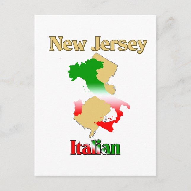 New Jersey Italian Postkarte (Vorderseite)