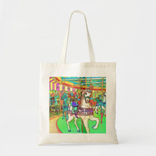 New-Jersey Karussell-Farbskizze-Taschen-Tasche Tragetasche