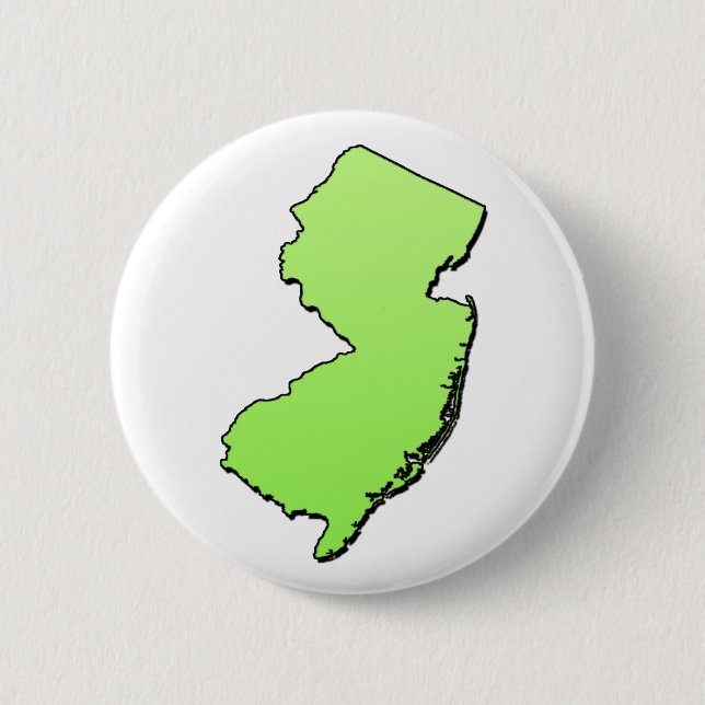 New Jersey Light Green Kontur Button (Vorderseite)