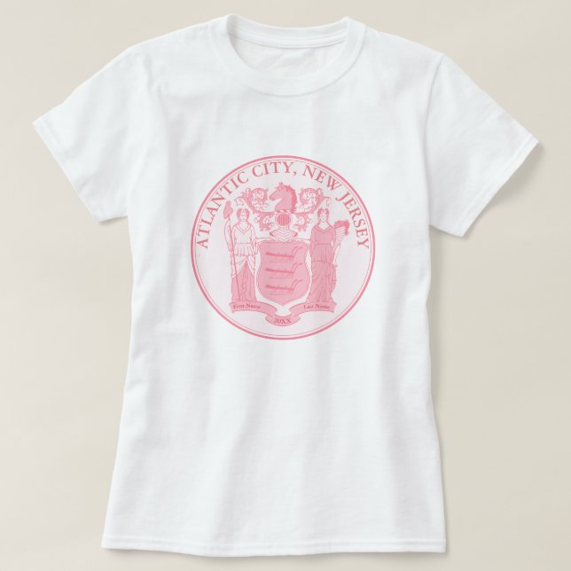 New-Jersey Mädchen personifizieren T-Shirt (Design vorne)