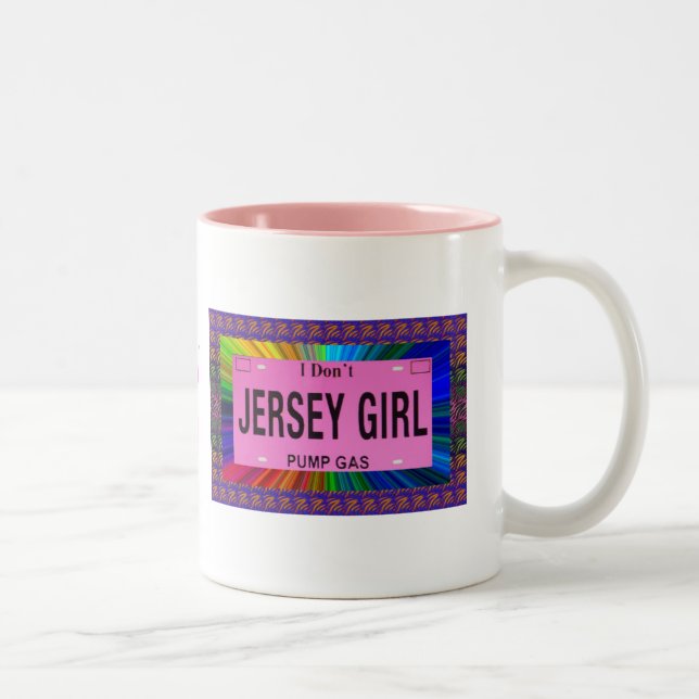 New-Jersey Mädchen pumpen nicht Gas Zweifarbige Tasse (Rechts)