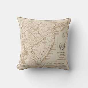 New Jersey Map 1778, Replica Kissen