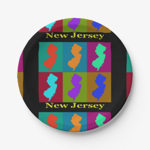 New Jersey Map Pappteller