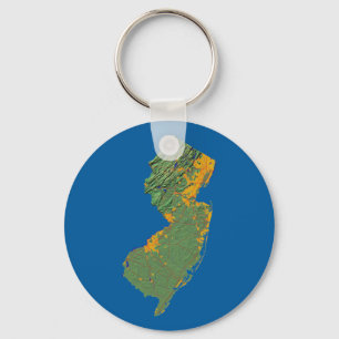 New Jersey Map Schlüsselanhänger