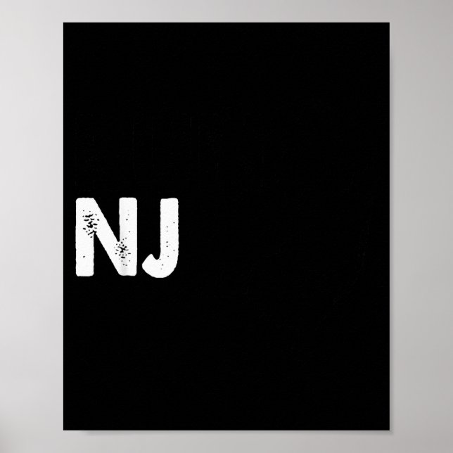 New Jersey Marathon Shirt, Run Nj  Poster (Vorne)