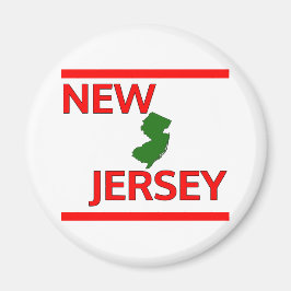 New Jersey mit Staat-Kontur Magnet