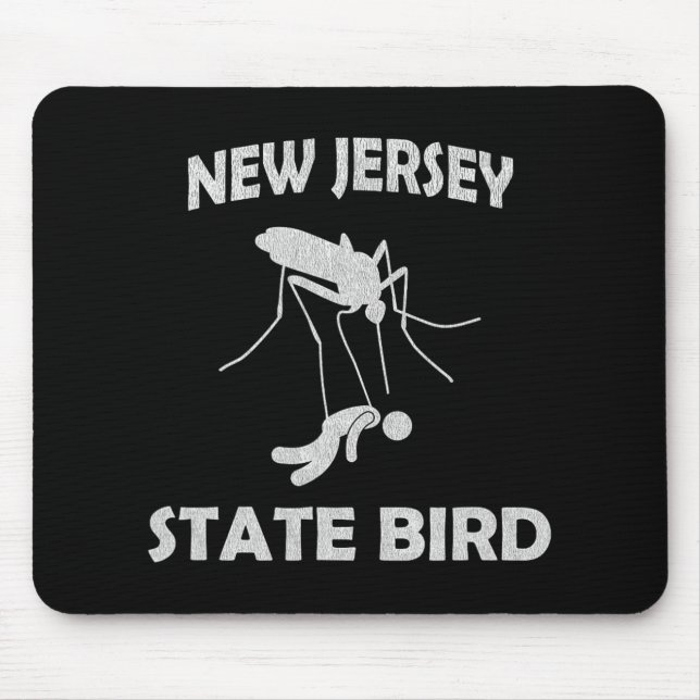 New Jersey Mosquito State Bird Funny Outdoors  Mousepad (Vorne)