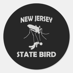 New Jersey Mücke Staat Vogel Lustig Im Freien Runder Aufkleber