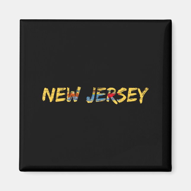 New Jersey, New Jersey Flag  Magnet (Vorne)