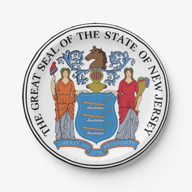 New Jersey Pappteller (Vorderseite)