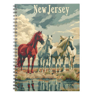 New Jersey Pferde Notizblock