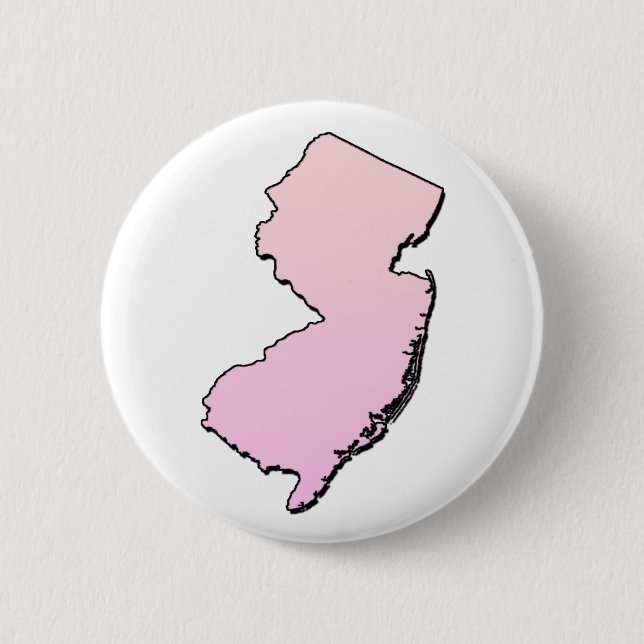 New Jersey Pink-Kontur Button (Vorderseite)