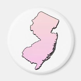 New Jersey Pink-Kontur Magnet