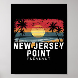 New Jersey Point Pleasant Surfbrett Strand Poster