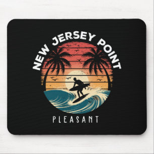 New Jersey Point Pleasant Surfbrett Wellen Strand Mousepad