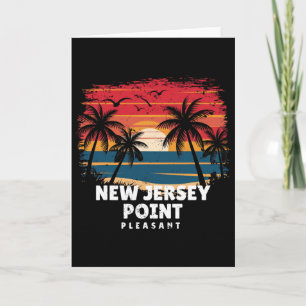 New Jersey Point Pleasant Surfer Palmbaum So Karte