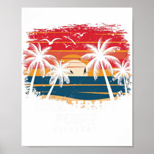 New Jersey Point Pleasant Surfer Palmbaum So Poster