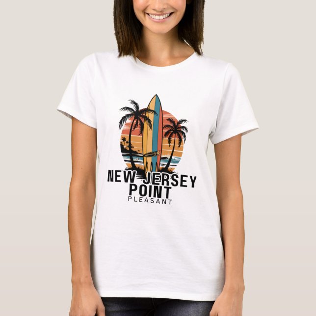 New Jersey Point Pleasant Surfing Surfer _1  T-Shirt (Vorderseite)