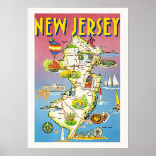 New Jersey Poster Print