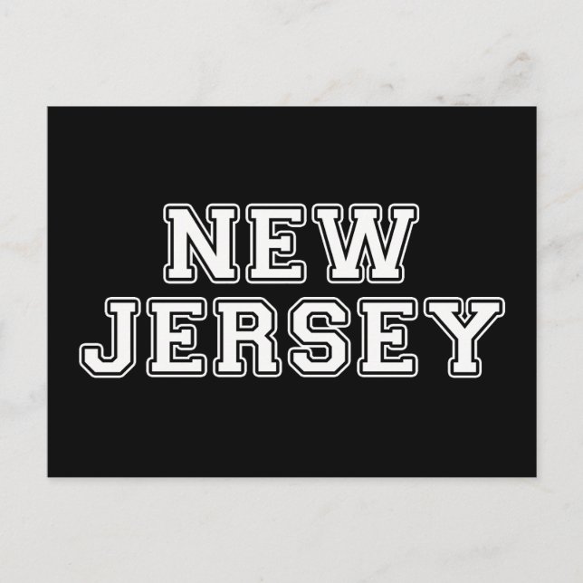 New Jersey Postkarte (Vorderseite)