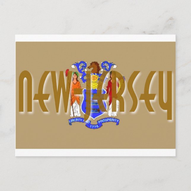 New Jersey Postkarte (Vorderseite)
